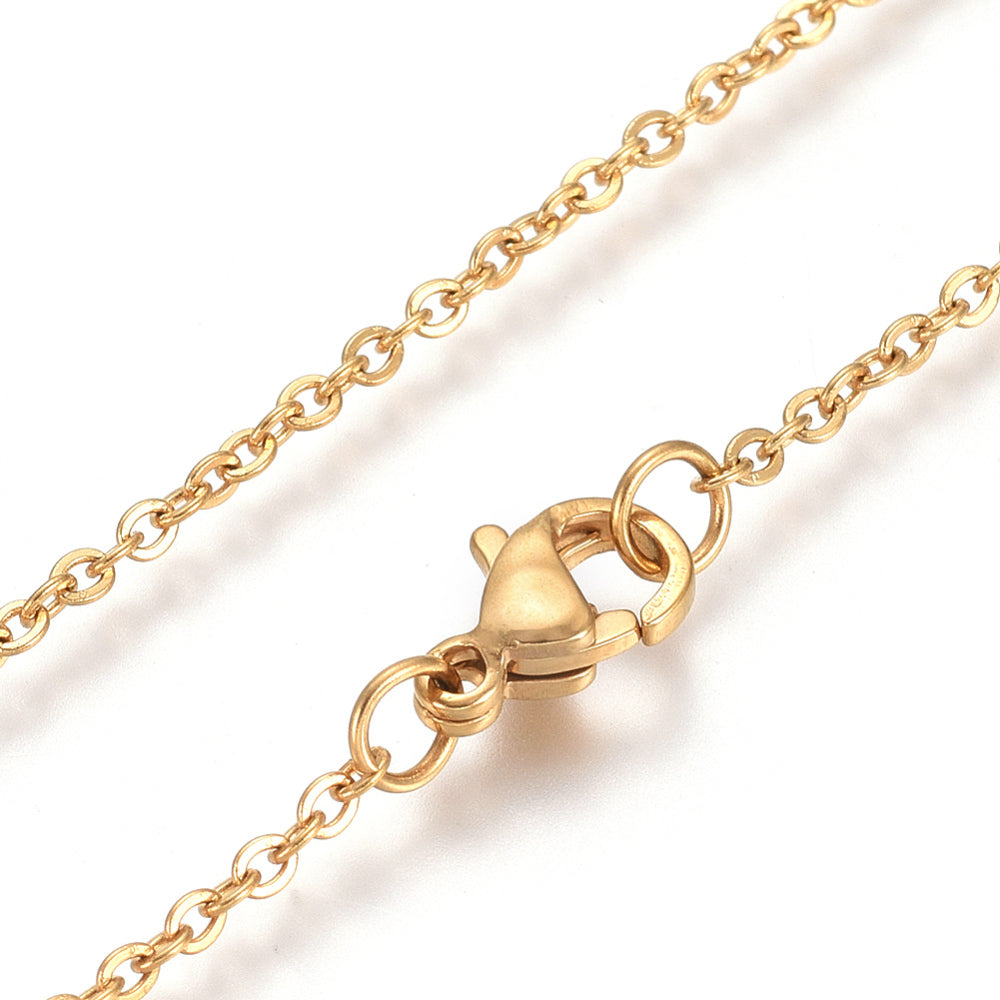 Golden Rose Pendant Necklace