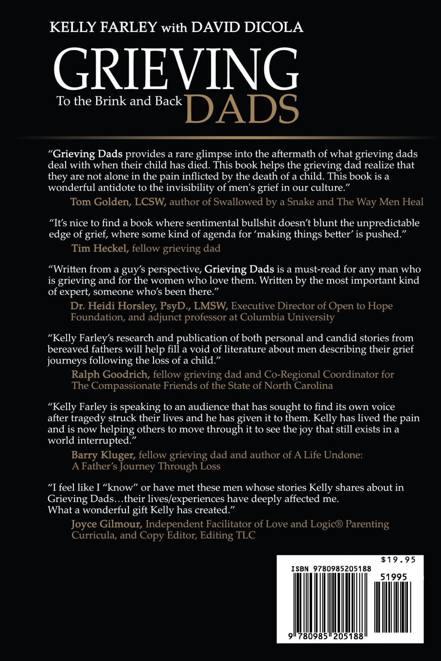 Grieving Dads: To the Brink and Back Paperback